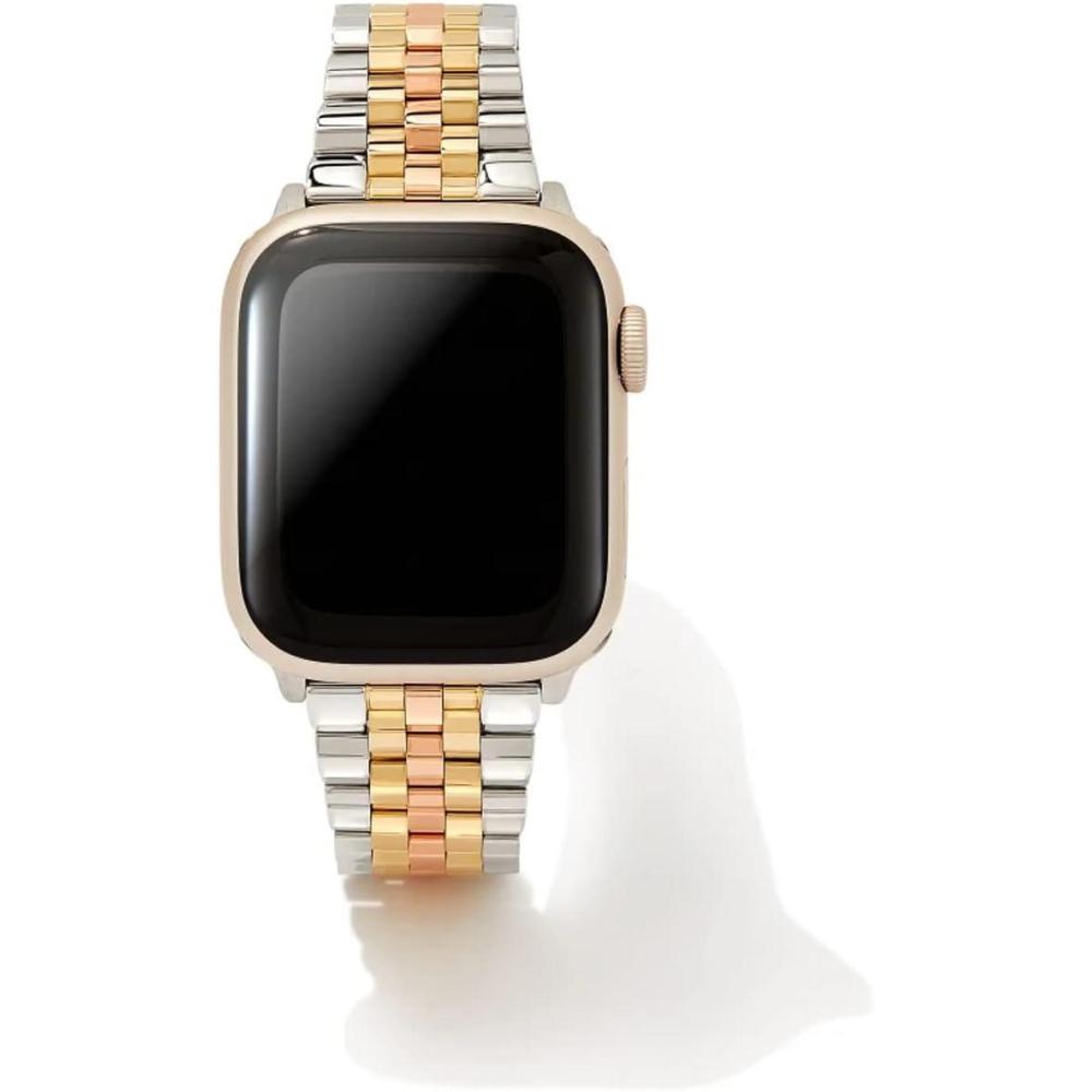 image:imageKendra Scott Alex 5 Link Watch Bands Compatible with Apple Watch Series 18 and 20mm Samsung Galaxy WatchGold Silver Rose Gold Stainless Steel