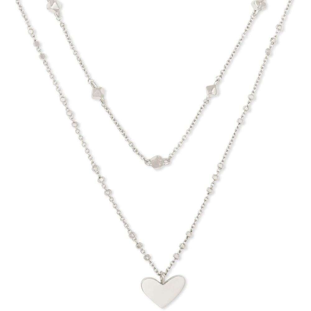 image:imageKendra Scott Ari Heart Multistrand Necklace Fashion Jewelry for WomenRHODIUM METAL