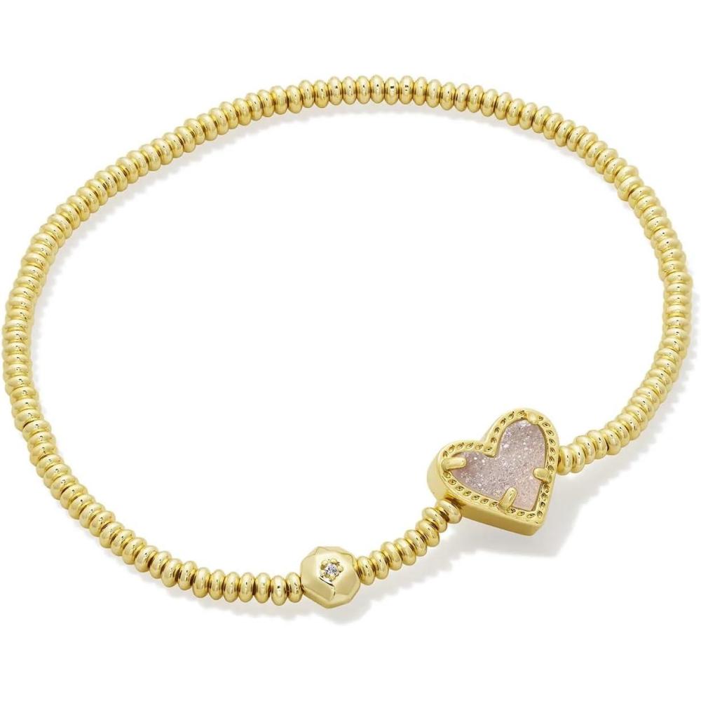 image:imageKendra Scott Ari Heart Stretch Bracelet Fashion Jewelry for WomenGOLD IRIDESCENT DRUSY