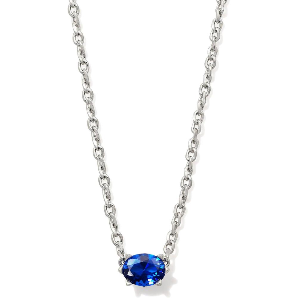 image:imageKendra Scott Cailin Pendant Necklace Fashion Jewelry for WomenRHODIUM BLUE CRYSTAL