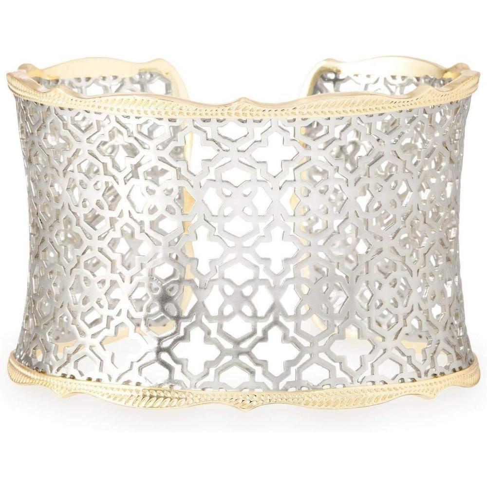 image:imageKendra Scott Candice Cuff Bracelet for WomenGOLD  RHODIUM METAL