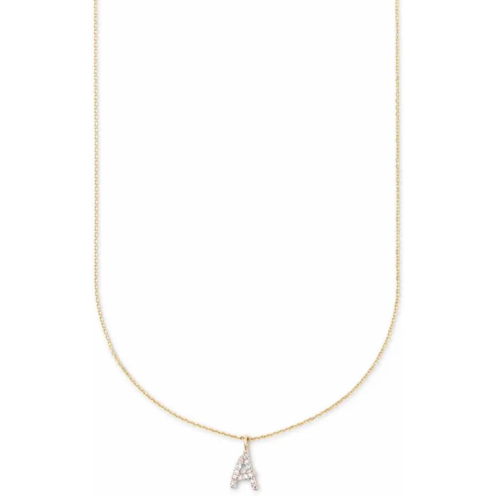 image:imageKendra Scott Diamond Letter AZ Pendant Necklace Fine Jewelry For WomenLETTER A
