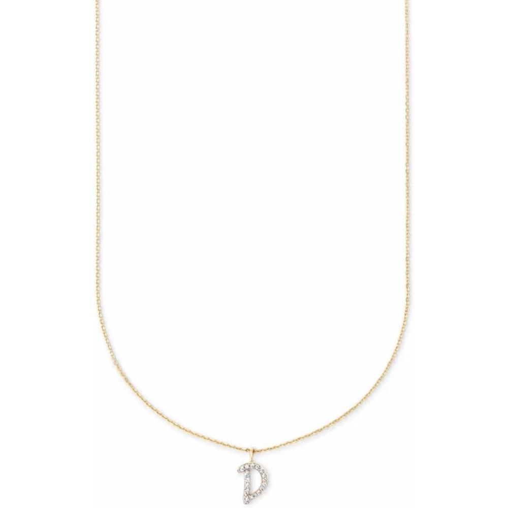 image:imageKendra Scott Diamond Letter AZ Pendant Necklace Fine Jewelry For WomenLETTER D