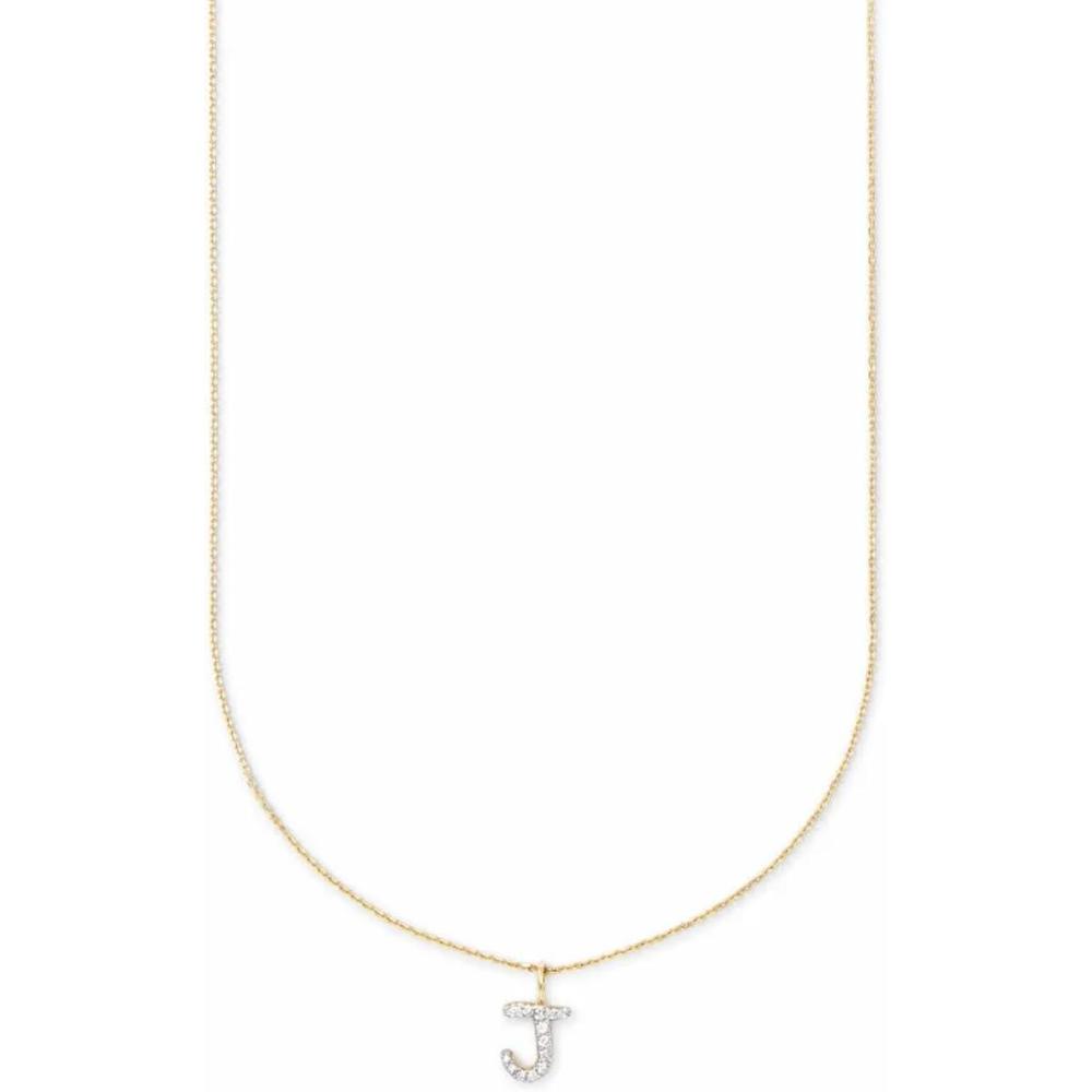 image:imageKendra Scott Diamond Letter AZ Pendant Necklace Fine Jewelry For WomenLETTER J