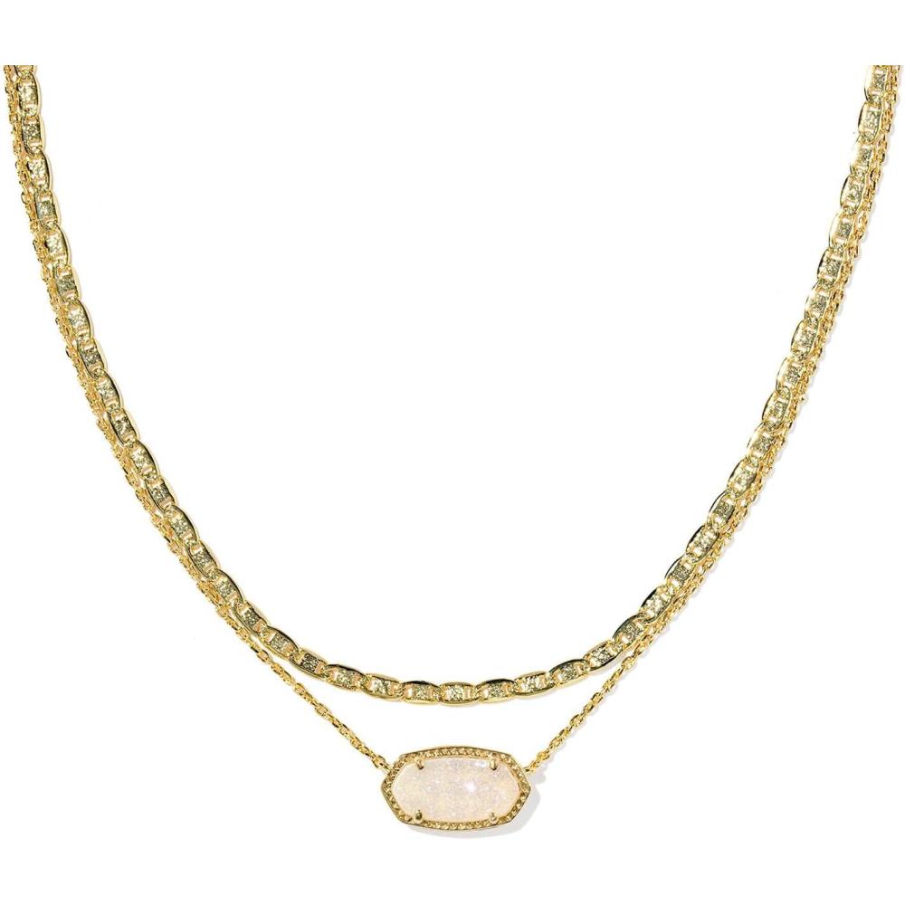 image:imageKendra Scott Elisa Multi Strand Necklace for Women Fashion JewelryGOLD IRIDESCENT DRUSY