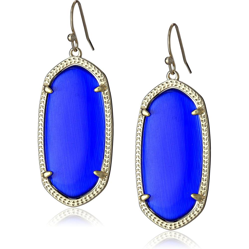 image:imageKendra Scott Elle Drop Earrings for WomenCobalt GlassGold plated