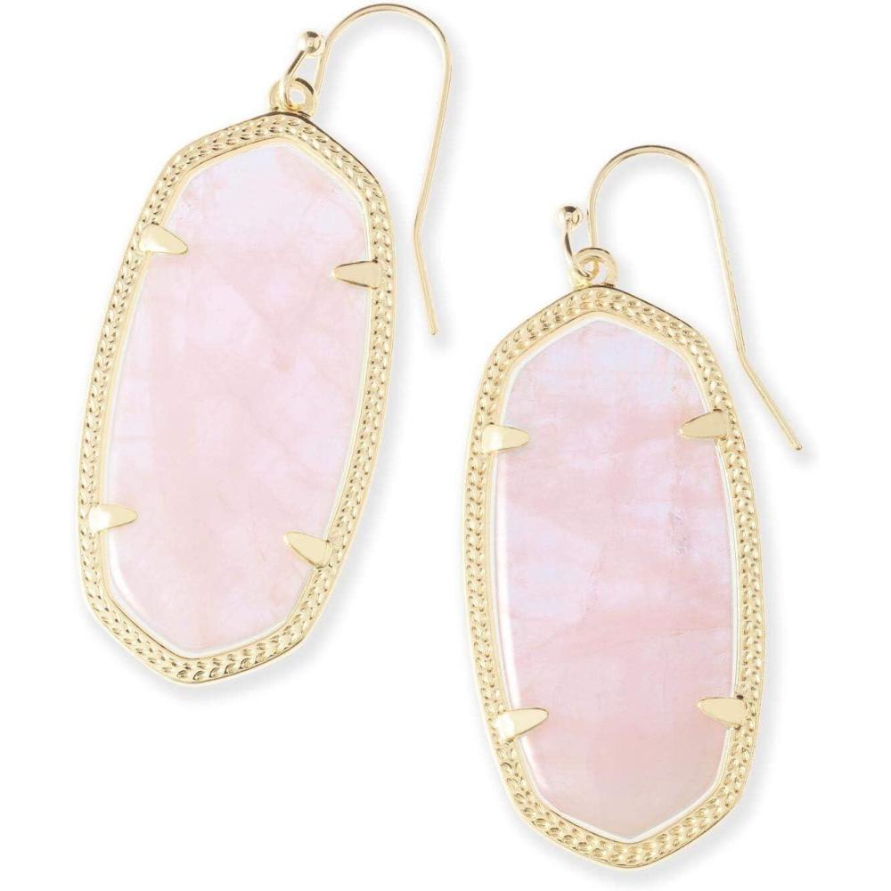 image:imageKendra Scott Elle Drop Earrings for WomenGOLD ROSE QUARTZ