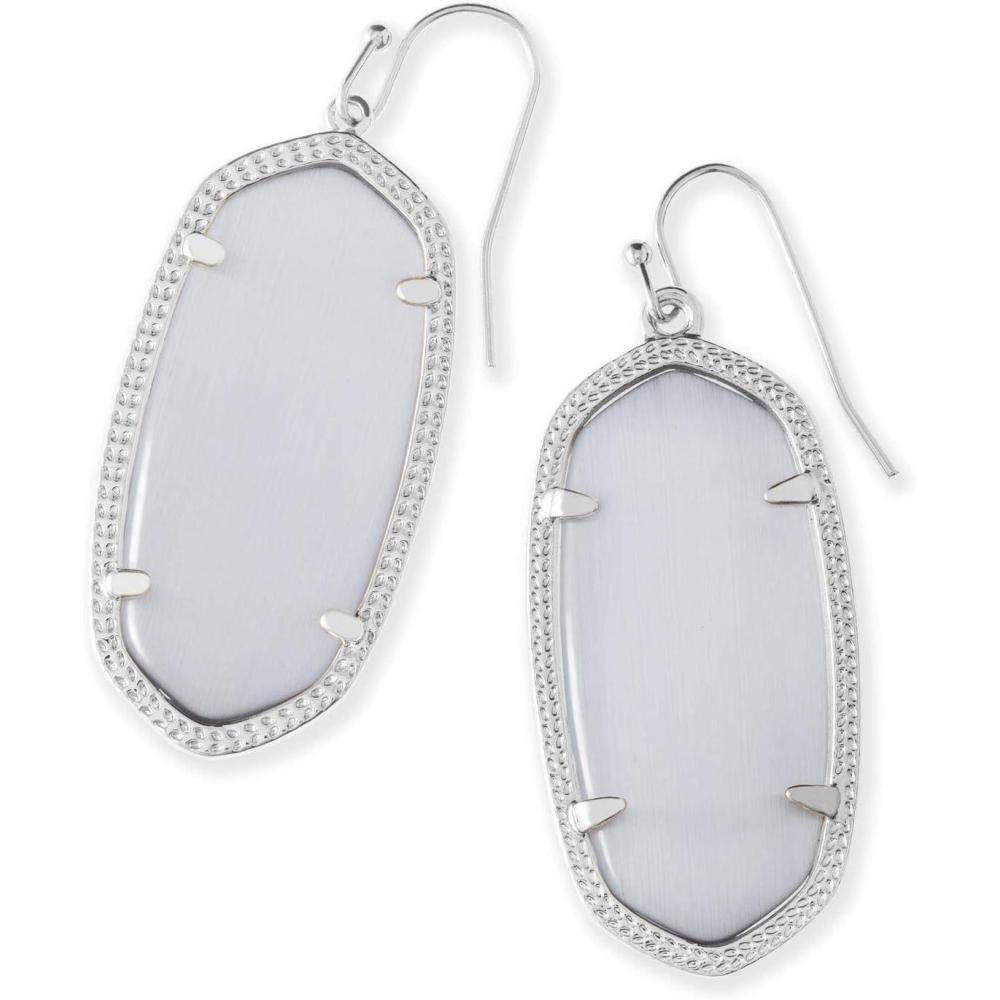 image:imageKendra Scott Elle Drop Earrings for WomenRHODIUM SLATE CATS EYE