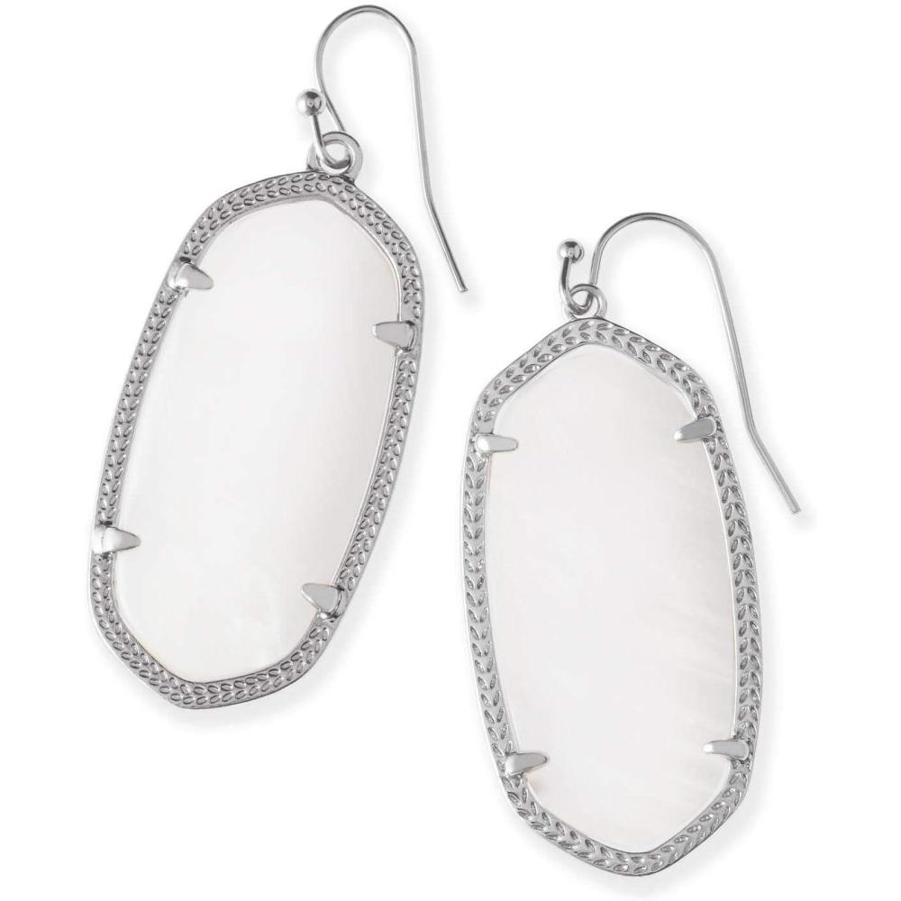 image:imageKendra Scott Elle Drop Earrings for WomenRHODIUM WHITE MOTHER OF PEARL