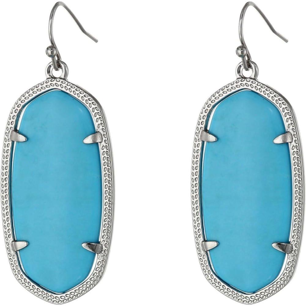 image:imageKendra Scott Elle Drop Earrings for WomenRhodiumTurquoise