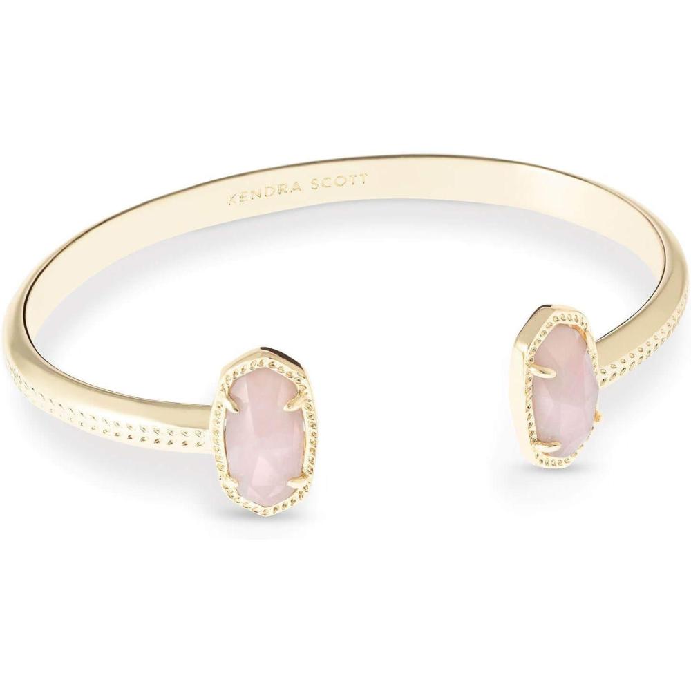 image:imageKendra Scott Elton Cuff Bracelet for Women Fashion JewelryGOLD  ROSE QUARTZ