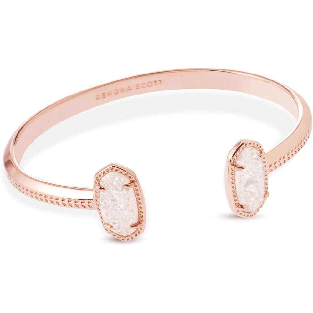 image:imageKendra Scott Elton Cuff Bracelet for Women Fashion JewelryROSE GOLD IRIDESCENT DRUSY