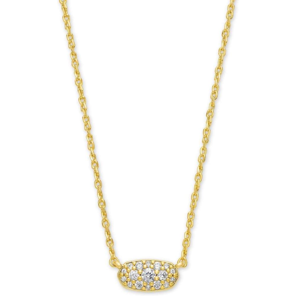 image:imageKendra Scott Grayson Crystal Pendant Necklace Fashion Jewelry for WomenGOLD WHITE CUBIC ZIRCONIA