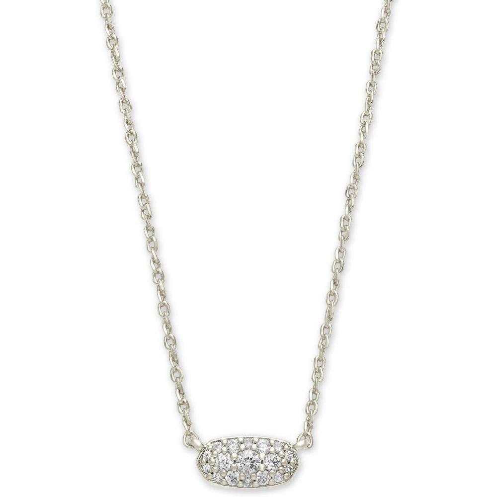 image:imageKendra Scott Grayson Crystal Pendant Necklace Fashion Jewelry for WomenRHODIUM WHITE CUBIC ZIRCONIA