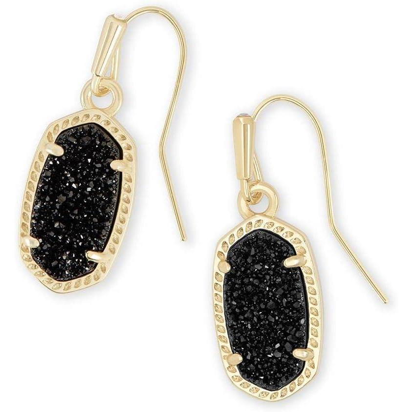 image:imageKendra Scott Lee Drop Earrings for WomenGOLD BLACK DRUSY