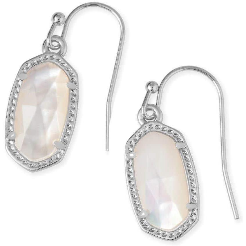 image:imageKendra Scott Lee Drop Earrings for WomenRHODIUM IVORY MOTHER OF PEARL