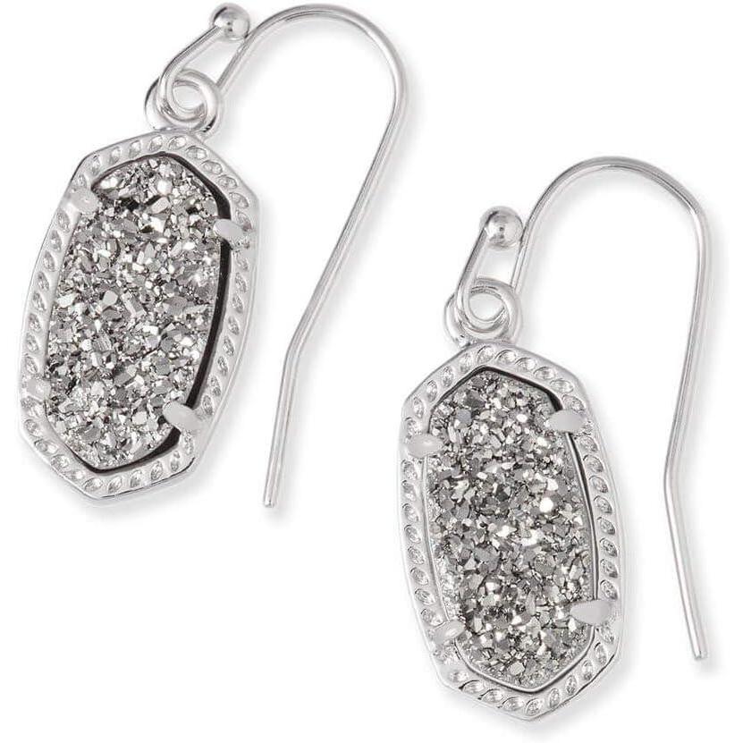 image:imageKendra Scott Lee Drop Earrings for WomenRHODIUM PLATINUM DRUSY