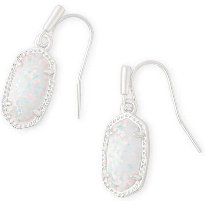 image:imageKendra Scott Lee Drop Earrings for WomenRHODIUM WHITE OPAL