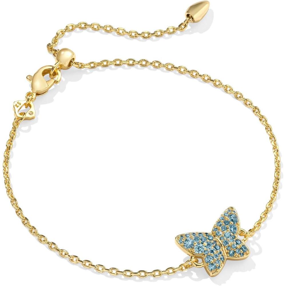 image:imageKendra Scott Lillia Crystal Delicate Bracelet Fashion Jewelry for WomenGOLD BLUE GREEN CRYSTAL