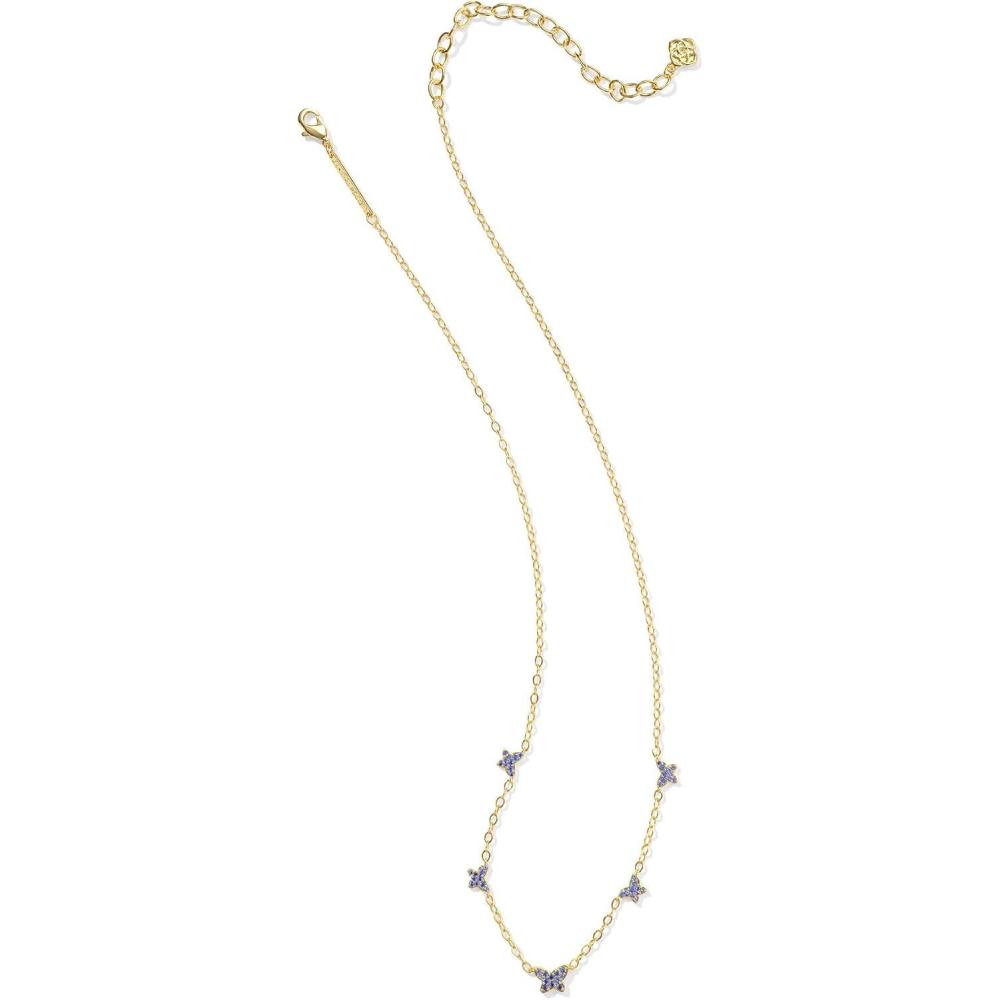 image:imageKendra Scott Lillia Crystal Strand Necklace Fashion Jewelry for WomenGOLD BLUE CRYSTAL