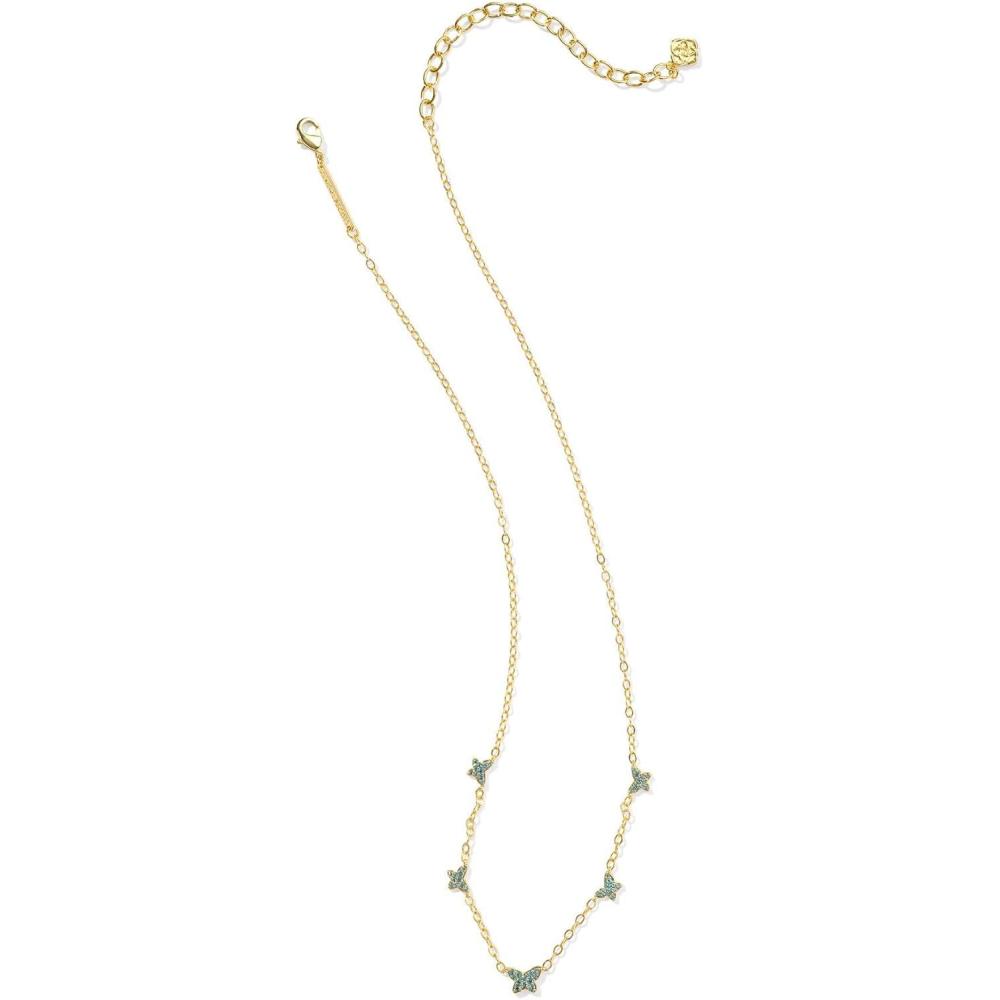 image:imageKendra Scott Lillia Crystal Strand Necklace Fashion Jewelry for WomenGOLD BLUE GREEN CRYSTAL