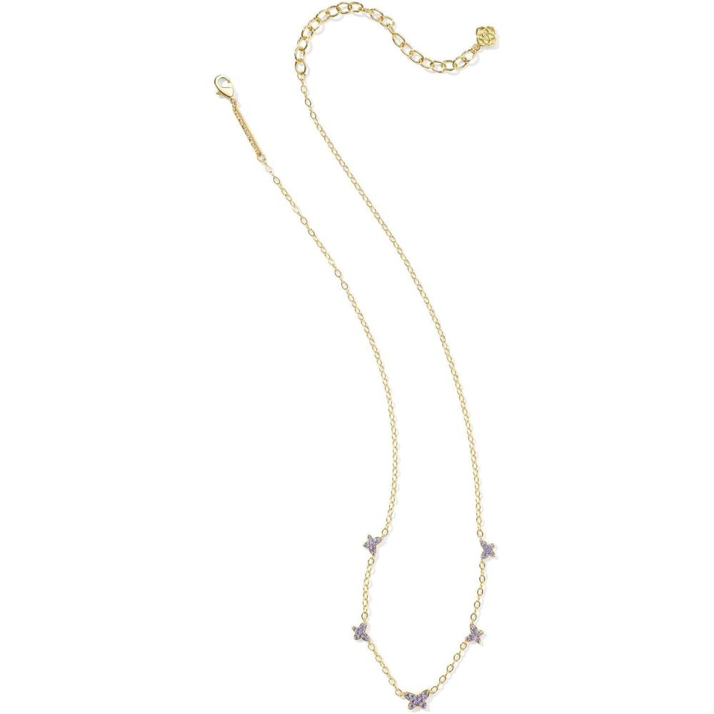 image:imageKendra Scott Lillia Crystal Strand Necklace Fashion Jewelry for WomenGOLD VIOLET CRYSTAL