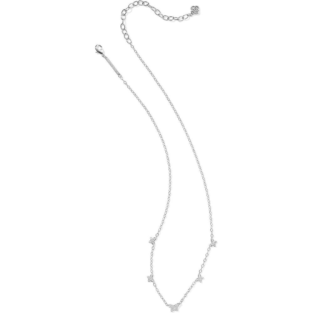 image:imageKendra Scott Lillia Crystal Strand Necklace Fashion Jewelry for WomenRHODIUM WHITE CRYSTAL