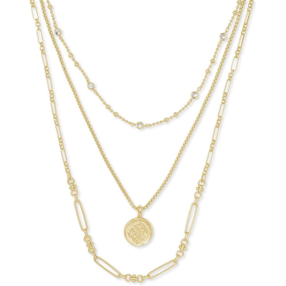 image:imageKendra Scott Medallion Triple Strand Necklace Fashion Jewelry for WomenGOLD