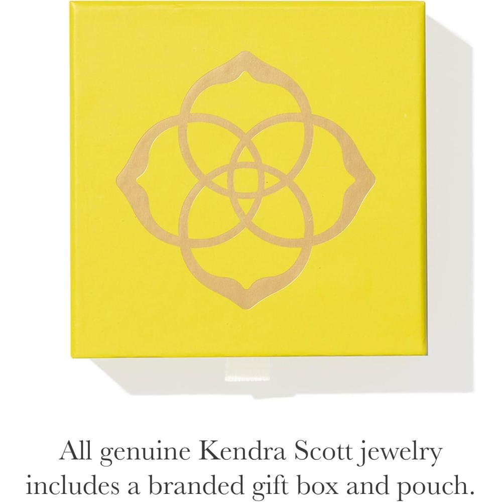 image:imageKendra Scott Melinda Short Pendant Necklace 14k Gold Plated Brass Aqua Illusion Fashion Jewelry for Women