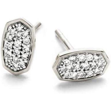 image:imageKendra Scott White Diamond Marisa Stud Earrings in 14k Gold Fine Jewelry for Women14K WHITE GOLD  CRYSTAL CLEAR DIAMOND