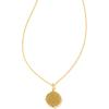 Kendra Scott 14k Gold-Plated Brass Letter A-Z Disc Reversible Pendant Necklace, Fashion Jewelry for Women(Letter B)