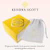 Kendra Scott 14k Gold-Plated Brass Letter A-Z Disc Reversible Pendant Necklace, Fashion Jewelry for Women(Letter C)