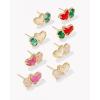 Kendra Scott Ari Heart Emilie Stud Earrings, Fashion Jewelry for Women(RHODIUM – IVORY MOP/IRIDESCENT DRUSY)
