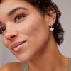 Kendra Scott Ari Heart Huggie Earrings for Women, Fashion Jewelry(RHODIUM – PLATINUM DRUSY)