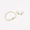Kendra Scott Ari Heart Stretch Bracelet, Fashion Jewelry for Women(GOLD – BRIGHT AQUA DRUSY)