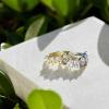 Kendra Scott Cailin 14k Crystal Band Ring, Fashion Jewelry For Women(GOLD METAL – WHITE CUBIC ZIRCONIA)