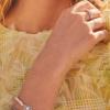 Kendra Scott Cailin 14k Crystal Band Ring, Fashion Jewelry For Women(RHODIUM METAL – WHITE CUBIC ZIRCONIA)