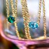 Kendra Scott Cailin Pendant Necklace, Fashion Jewelry for Women(GOLD – AQUA CRYSTAL)