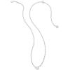Kendra Scott Cailin Pendant Necklace, Fashion Jewelry for Women(RHODIUM – WHITE IRIDESCENT CRYSTAL)