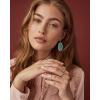 Kendra Scott Elle Drop Earrings for Women(GOLD – BLACK OPAQUE GLASS)
