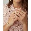Kendra Scott Elton Cuff Bracelet for Women, Fashion Jewelry(GOLD – BLACK OPAQUE GLASS)
