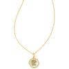 Kendra Scott 14k Gold-Plated Brass Letter A-Z Disc Reversible Pendant Necklace, Fashion Jewelry for Women(Letter Z)