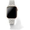 Kendra Scott Alex 5 Link Watch Bands, Compatible with Apple Watch® Series 1-8 and 20mm Samsung Galaxy Watch®(Silver Stainless Steel)
