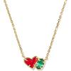 Kendra Scott Ari Heart Emilie Pendant Necklace, Fashion Jewelry for Women(GOLD – RED ILLUSION AND EMERALD CATS EYE)