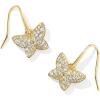Kendra Scott Lillia Crystal Drop Earrings, Fashion Jewelry for Women(GOLD – WHITE CRYSTAL)