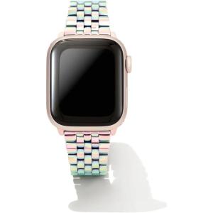 Kendra Scott Alex 5 Link Watch Bands, Compatible with Apple Watch® Series 1-8 and 20mm Samsung Galaxy Watch®(Iridescent Stainless Steel)