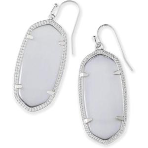 Kendra Scott Elle Drop Earrings for Women(RHODIUM – SLATE CATS EYE)