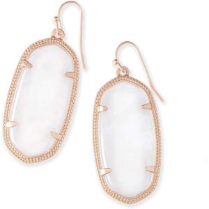 Kendra Scott Elle Drop Earrings for Women(ROSE GOLD – IVORY MOTHER OF PEARL)