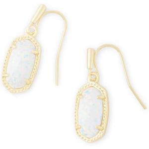 Kendra Scott Lee Drop Earrings for Women(GOLD – WHITE OPAL)