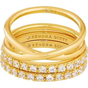 Kendra Scott Livy Ring Set of 3(GOLD METAL)